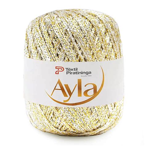 Linha Ayla Brilho Têxtil Piratininga 100 Poliester 100g Tipo Encanto