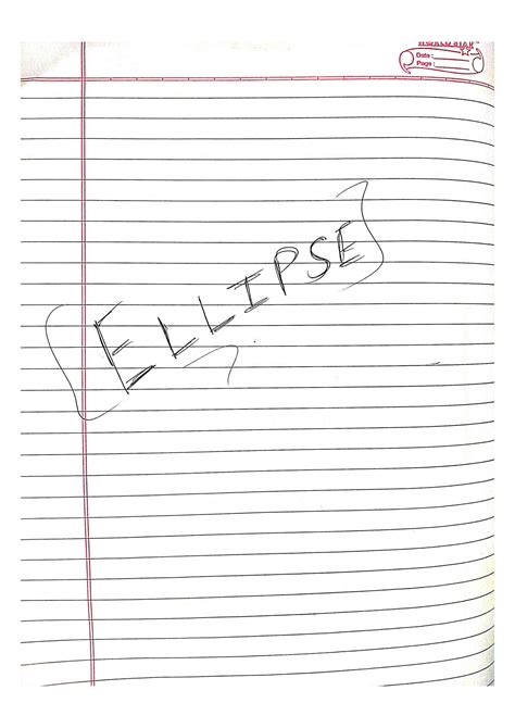 SOLUTION Ellipse Iit Jee Detailed Handwritten Notes Studypool