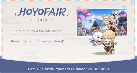 Hoyo Fair 2022 Genshin Impact Hoyolab