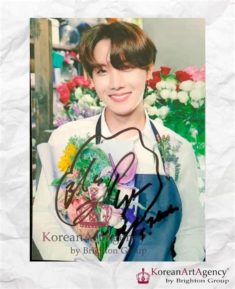 BTS Individual Autographed SET Jimin V JHope RM Jin Suga Jungkook