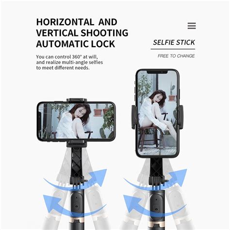 Cyke Q Anti Shake Gimbal Bluetooth Selfie Stick Handheld Phone Live