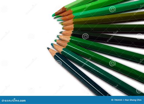 Green Colour Pencils Stock Photo Image Of Colouring Graphite 786444