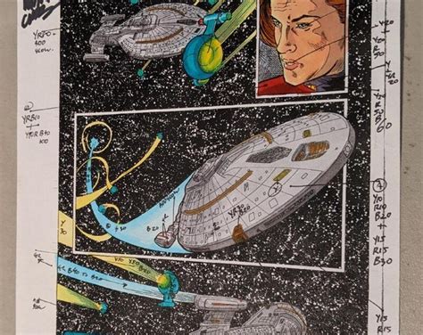 Star Trek Voyager Splashdown Color Guide Signed Etsy