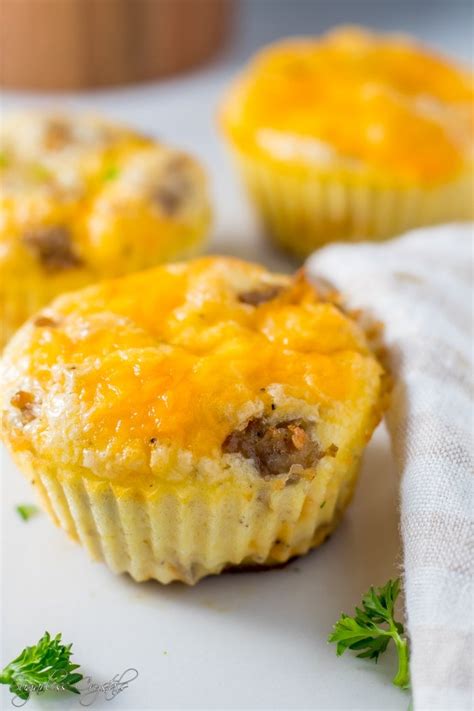 Keto Breakfast Muffin Recipe Low Carb Cheesy Egg And Sausage Quiche Dining And Cooking