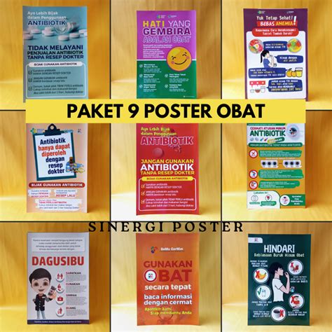 Jual Paket Poster Paket Poster Tema Obat Poster Farmasi Poster