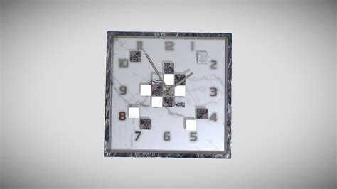 Marble Clock - Download Free 3D model by Ahadun [369af98] - Sketchfab