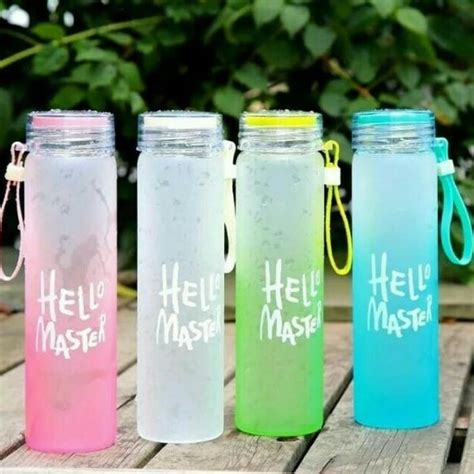 Jual Harga Promo Botol Minum B72 Kaca Hello Master Pouch Bukan Termos