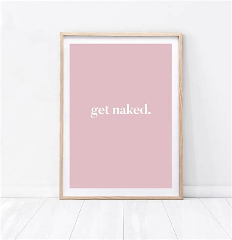 Get Naked Print Get Naked Bathroom Print Bathroom Wall Decor Bathroom