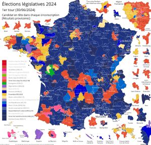 Cartes interactives des résultats des élections législatives 2024