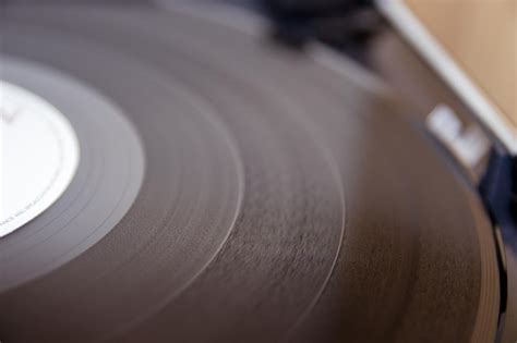 Premium Photo Black Vinyl Record Close Up Old School Record Player
