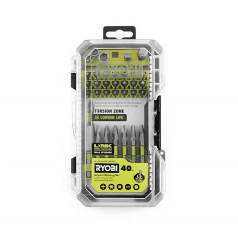 Ryobi Impact Rated Driving Set Piece A The Home Depot