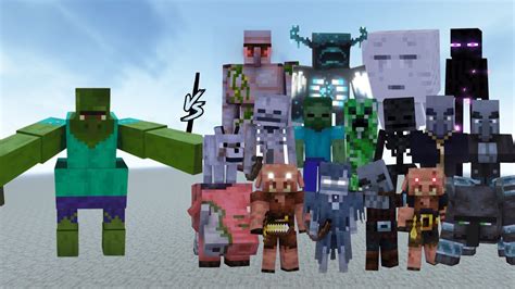 Fat Mutant Zombie Vs Every Mob In Minecraft Minecraft Mob Battle