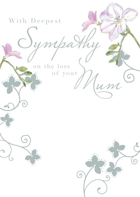 Sympathy Loss Of Mum Sympathy Greeting Card Foil Finished | Cards