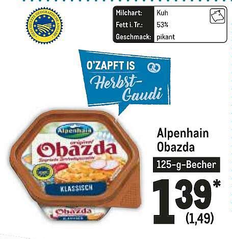 Alpenhain Obazda Oder Camembert Creme Angebot Bei Edeka