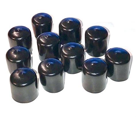 Sbds Usa Make Pack Of 10 1 Round Black Vinyl Flexible End Cap Pipe