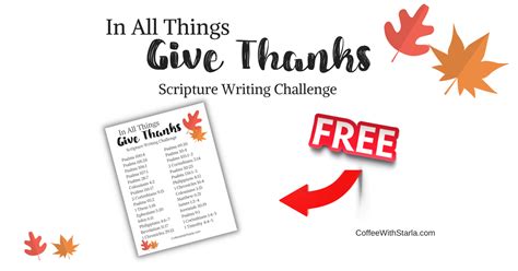 In All Things Give Thanks Bible Verse Printable