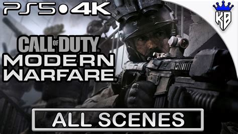 Call Of Duty Modern Warfare 2019 All Scenes No Commentary 4K 60FPS