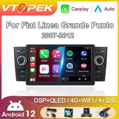 Vtopek 7 Inch Android 11 Car Radio For Fiat Linea Grande Punto 2007