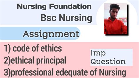 Code Of Ethics Bsc Nursing Nsg Foundation Ethical Principal