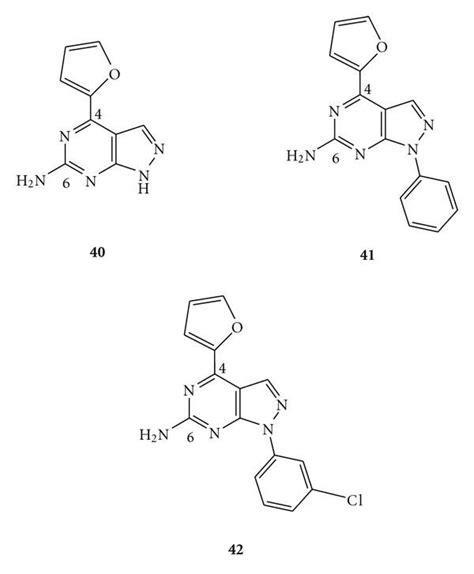 Structures Of Pyrazolo 3 4 D Pyrimidines As A2A AR Antagonists