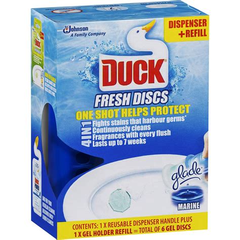 Duck Fresh Discs Toilet Cleaner Marine Ml Woolworths