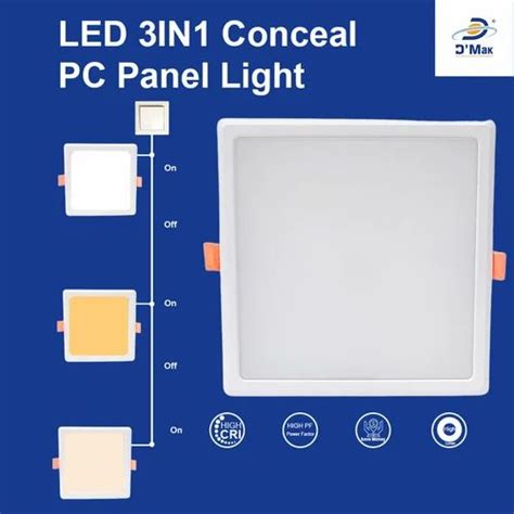 Watt Led Conceal Pc Poly Carbonate Panel Light For Pop At Rs