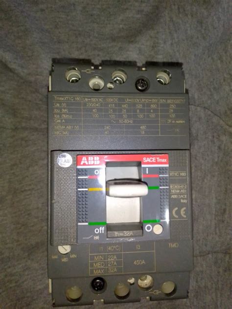 Interruptor Abb Sace Tmax Xt1c 160 De 32 Ampers Envío gratis