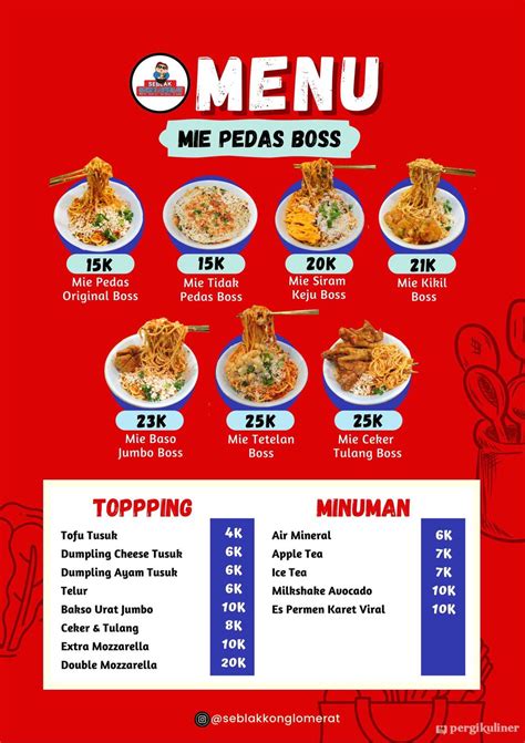 Selalu Diperbarui Menu Seblak Konglomerat Depok Timur Depok