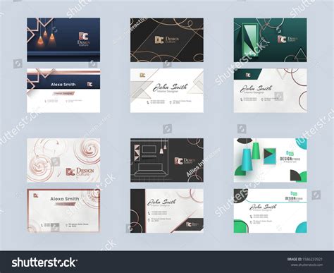 Graphic Designer Visiting Cards Design Vectors