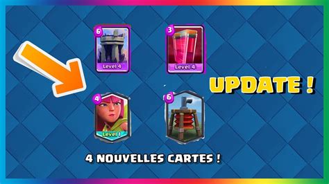 Clash Royale Mise A Jour Les 4 Nouvelles Cartes En Video Avril 2018 Concept Youtube