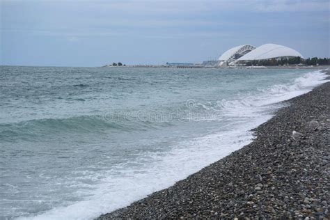 View Of The Beach In The Sochi Russia Editorial Photo Image Of