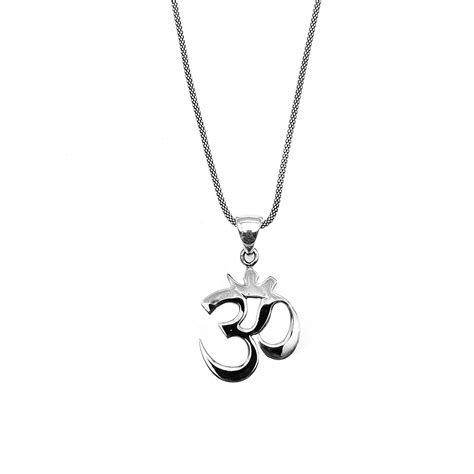 Sterling Silver Om Necklace For Men Uk Ommo London