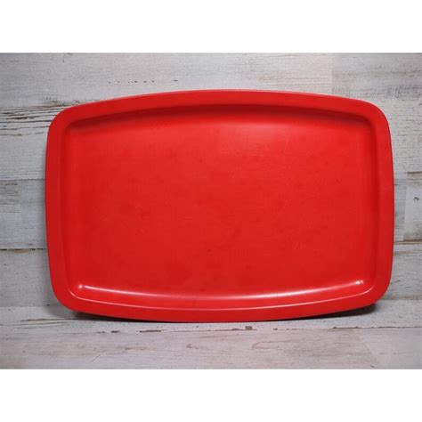 Vintage Rosti Denmark Mepal Service Melamine Serving Platter Retro Red