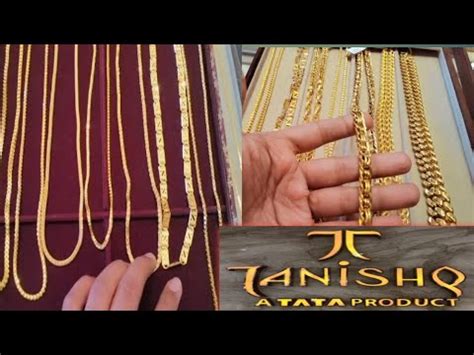 Light Wt To Heavy Look Men S Gold Chain Tanishq Goldchain