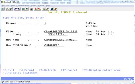 How To Rename Iseries File Using Sql Nick Litten Ibm I As Iseries