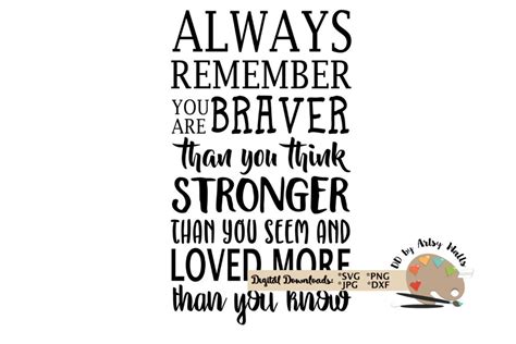 Always Remember You Are Braver Svg Winnie The Pooh Quote Svg Etsy