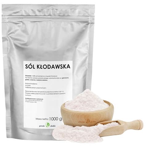 SÓL KŁODAWSKA biała niejodowana 1kg 8605124688 Allegro pl