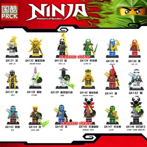Ga131 148 Ninjago Minifigure Zane Kai Lloyd Nya Cole Ninja Ga131 132