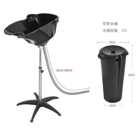 Portable Shampoo Bowl Basin Wadjustable Stand And Bucket Furniture Elite