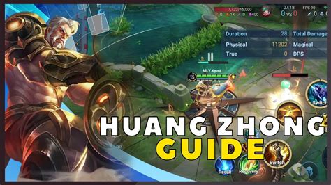 How To Play Huang Zhong Honor Of Kings Youtube