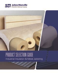 PRODUCT SELECTION GUIDE Johns Manville Roll Jacketing PDF4PRO