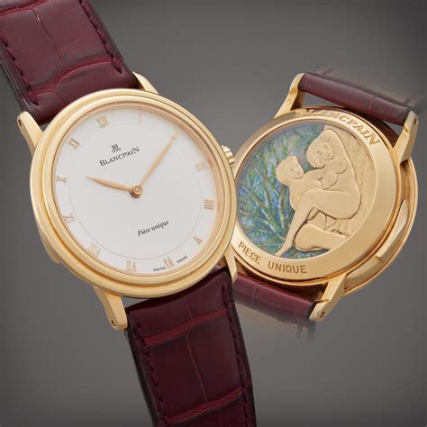 Piece Unique A Pink Gold Minute Repeating Wrist Watch With Erotic Automaton Circa 1995