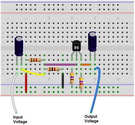 Simple Transistor Voltage Amplifier Circuit - Circuit Diagram