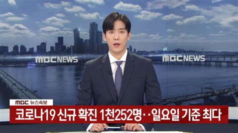 코로나19 신규 확진 1천252명일요일 기준 최다