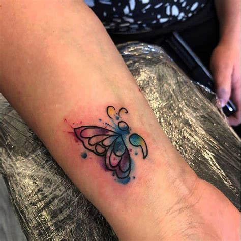 Top 65 Best Semicolon Butterfly Tattoo Ideas 2021 Inspiration Guide