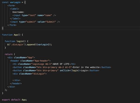 Javascript How To Append Jsx Const In Onclick With Jquery Stack