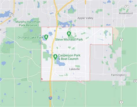 Lakeville Minnesota Wall Map Premium Style By Marketm