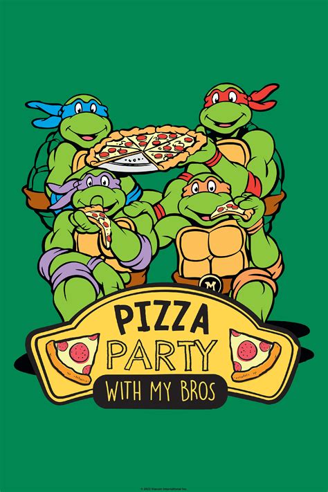 Ninja Turtle Pizza Party Invitations