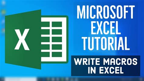 Microsoft Excel Tutorial How To Make A Macro In Excel Write Macros