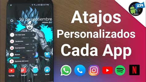 Como Crear Accesos Directos Personalizados En Android Cada Apps Youtube